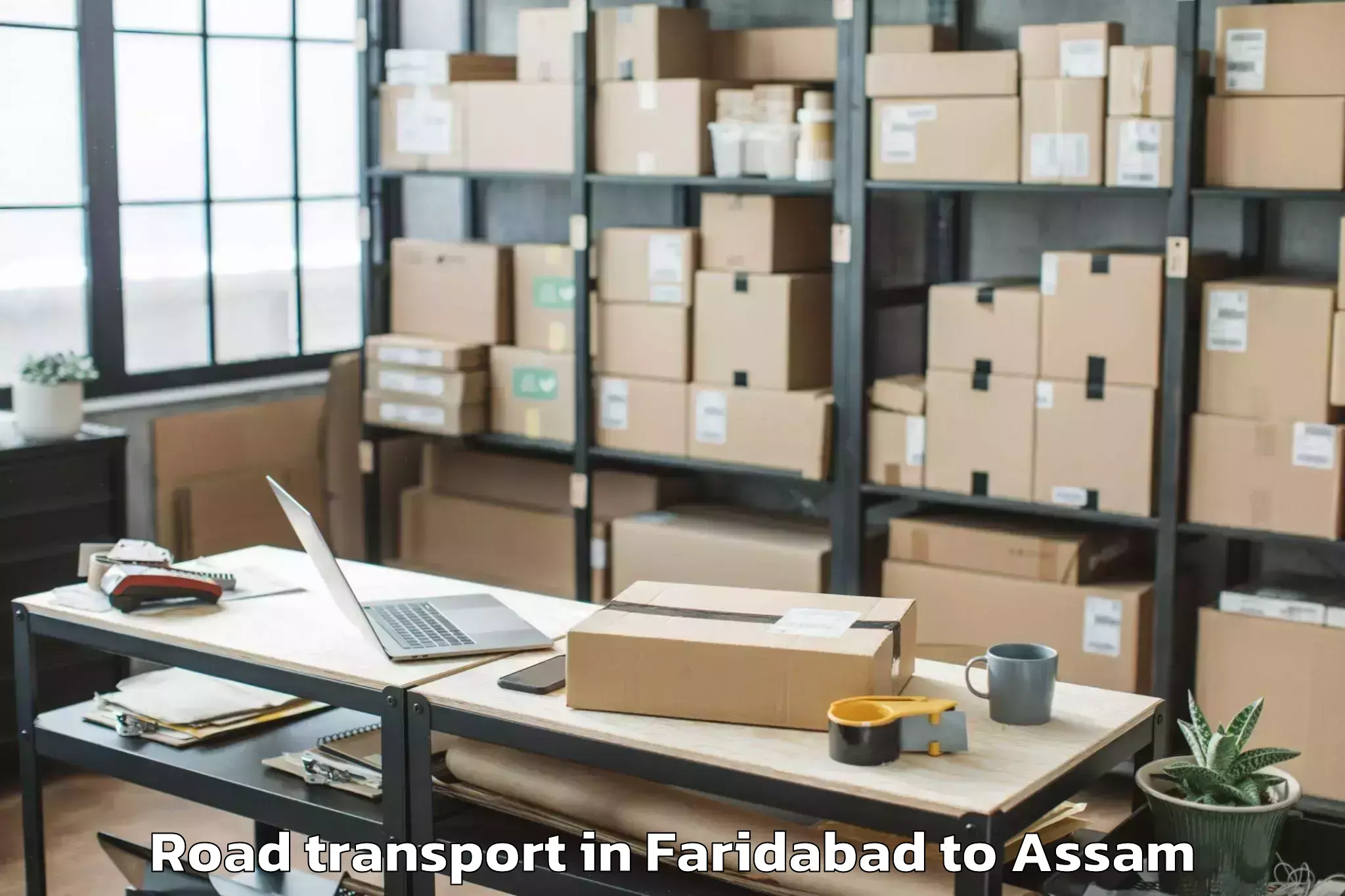 Leading Faridabad to Namrup Road Transport Provider